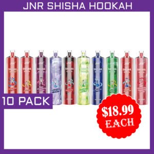 JNR SHISHA HOOKAH – 12000 PUFFS – 10 PACK
