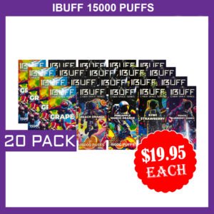 IBUFF SHISHA 15000 PUFFS – 20 PACK