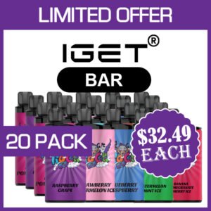 IGET BAR – 3500 PUFFS  – 20 PACK