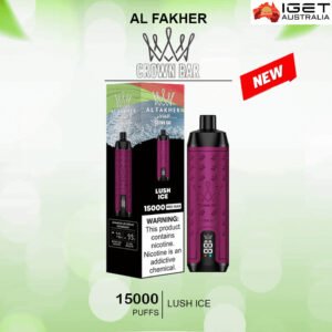 ALFAKHER CROWN BAR – LUSH ICE- 15000 PUFFS