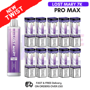 Blueberry Sour Raspberry Lost Mary Pro Max 7K Box Of 10