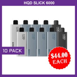 HQD SLICK – 10 PACK- 6000 PUFFS