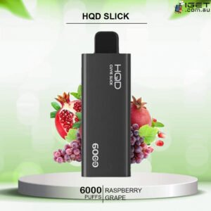HQD SLICK RASPBERRY GRAPE  – 6000 PUFFS