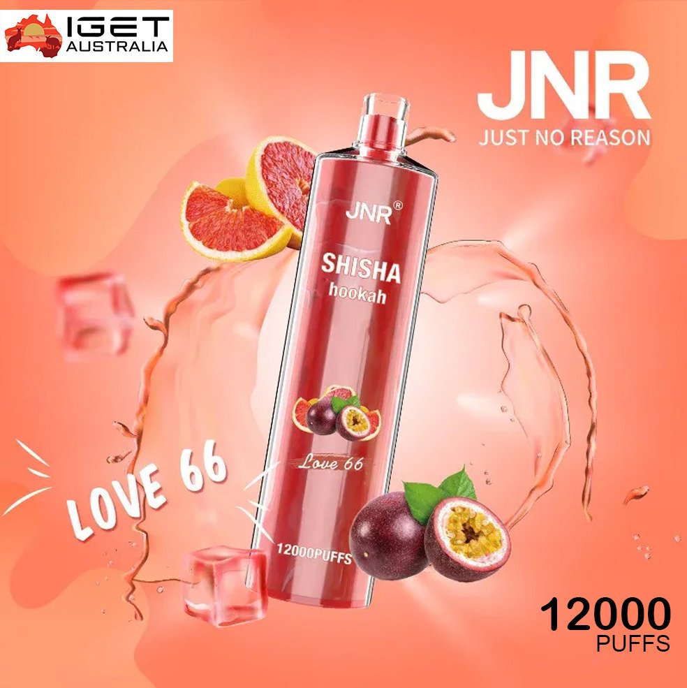 JNR SHISHA HOOKAH – LOVE 66 – 12000 PUFFS