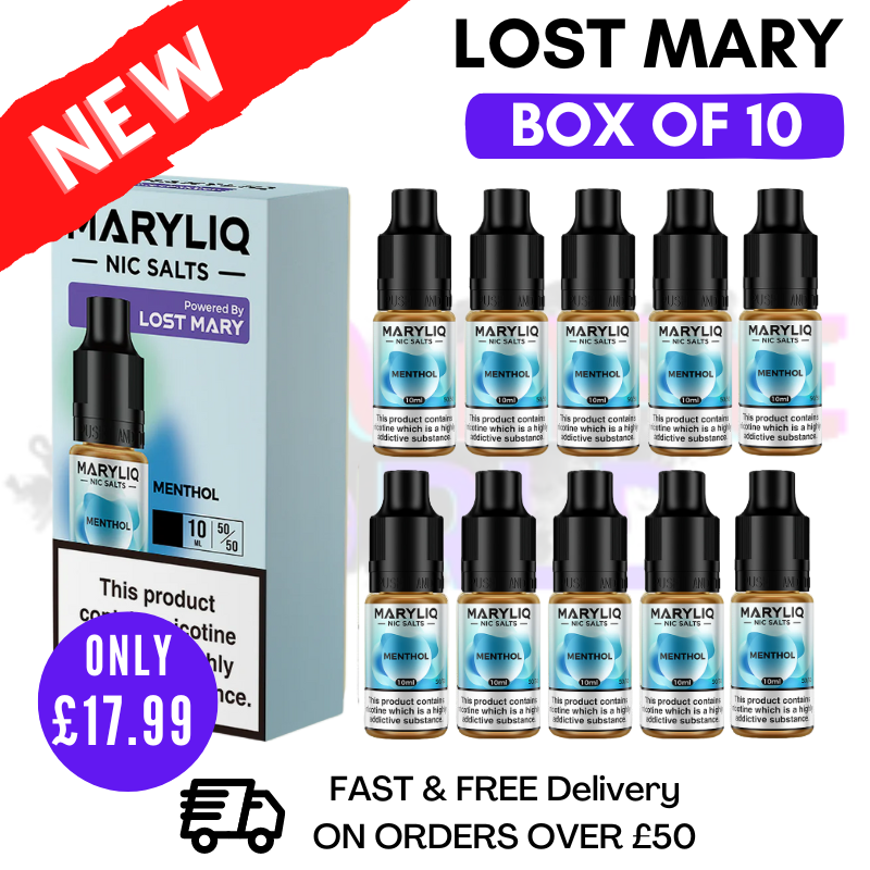 Menthol MaryLiq Nic Salt BOX OF 10