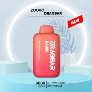 Zoovoo Dragbar Strawberry Ice Cream 6000 Puffs