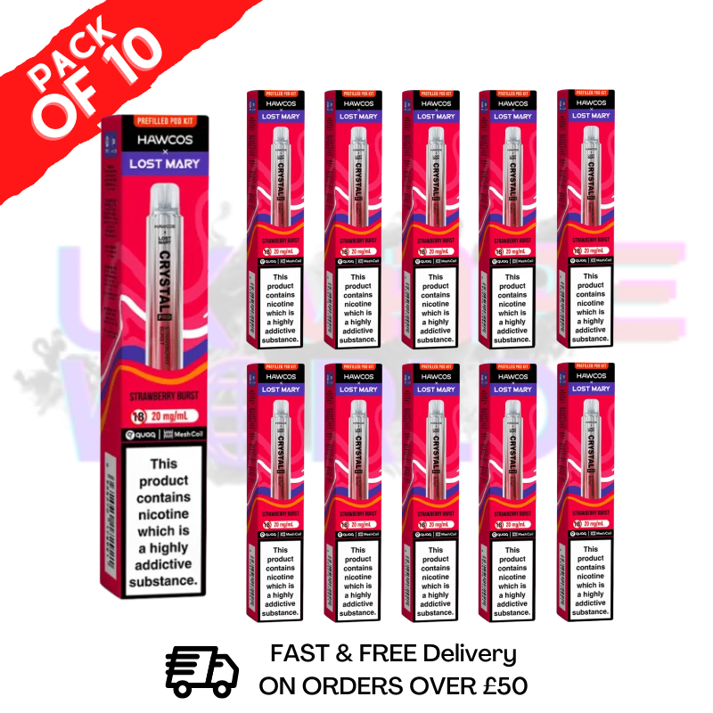 Strawberry Burst Lost Mary Crystal Pro 600 Puff Box Of 10