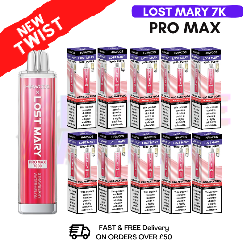 Strawberry Watermelon Lost Mary Pro Max 7K Box Of 10