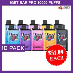 IGET BAR PRO 10000 PUFFS –  10 PACK