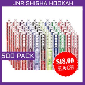 JNR SHISHA HOOKAH – 12000 PUFFS – 500 PACK