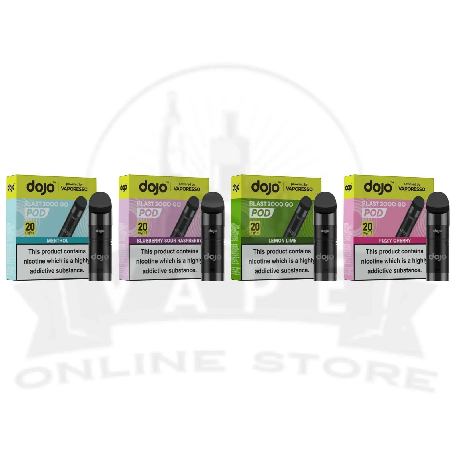 vaporesso dojo blast 2000 go prefilled replacement pods