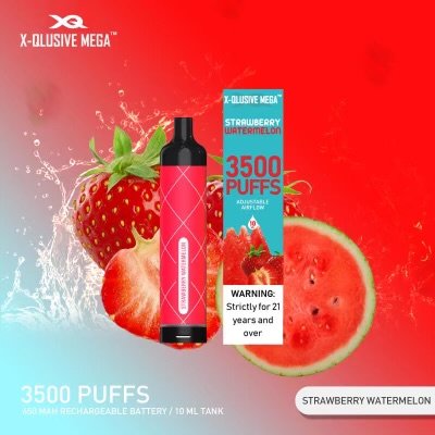 X-QLUSIVE MEGA STRAWBERRY WATERMELON – 3500 PUFFS
