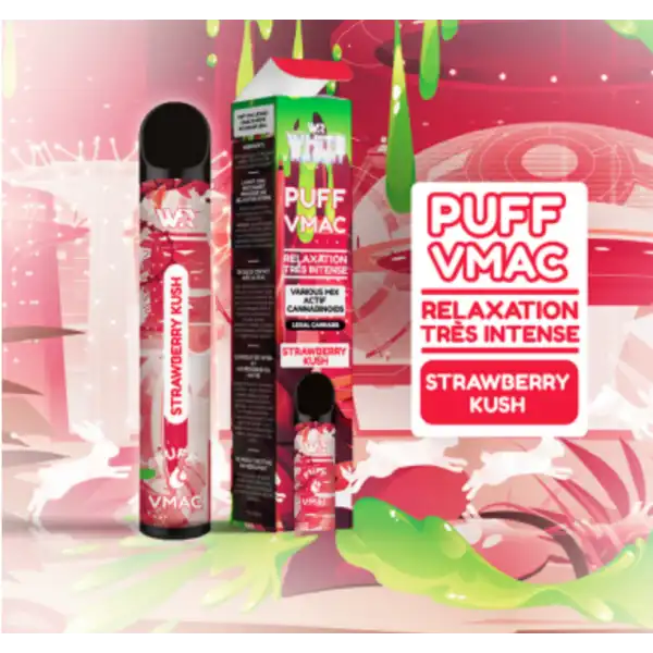 VMAC Vape 10% – Strawberry Kush – WHITE RABBIT - Image 2